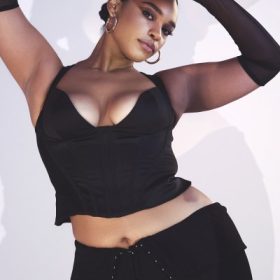Ava Black Fold Front Trousers - Image 16