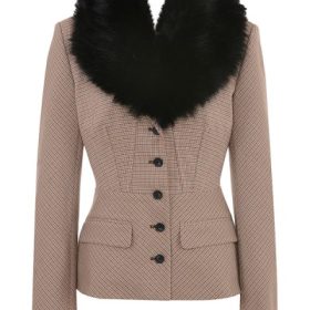 Buckingham Puppytooth Check Hourglass Jacket - Image 2