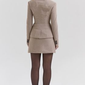 Buckingham Puppytooth Check Hourglass Jacket - Image 13