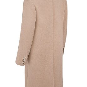 Carter Oatmeal Double Breasted Coat - Image 3