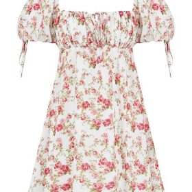 Princess Rose Print Mini Dress - Image 2
