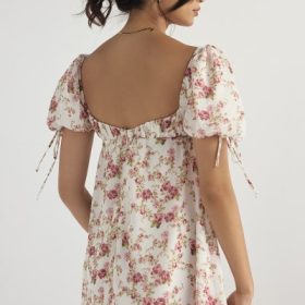 Princess Rose Print Mini Dress - Image 12