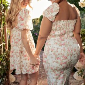 Princess Rose Print Mini Dress - Image 16