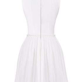 Cupid White Pleated Mini Dress - Image 4