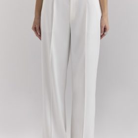 Hayden White Wide Leg High Waist Tailored Trousers - Image 12