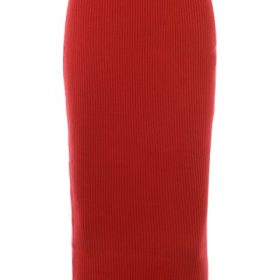 Lourdes Scarlet Cashmere Blend Maxi Skirt - Image 2