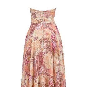 Solada Paisley Patchwork Print Georgette Halter Sundress - Image 4