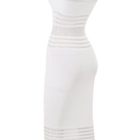 Gia Ivory Dainty Knit Midi Dress - Image 3
