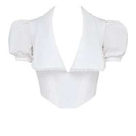 Augusta White Pin Tuck Top - Image 2