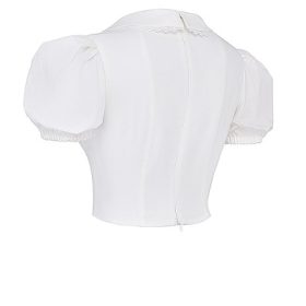 Augusta White Pin Tuck Top - Image 3
