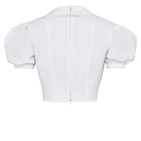 Augusta White Pin Tuck Top - Image 4
