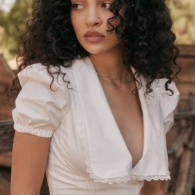 Augusta White Pin Tuck Top - Image 6