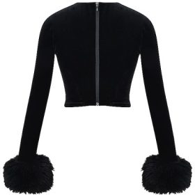 Catriona Black Velvet Corset - Image 4