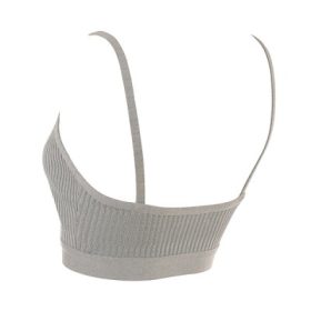 Evie Grey Marl Bandage Bralette - Image 3