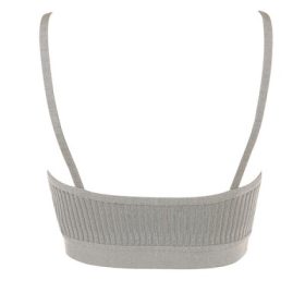 Evie Grey Marl Bandage Bralette - Image 4