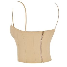 Audette Camel Structured Corset - Image 3