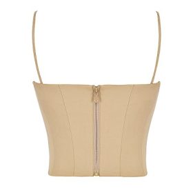 Audette Camel Structured Corset - Image 4