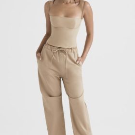 Audette Camel Structured Corset - Image 6