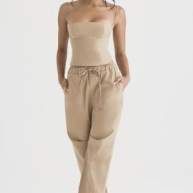 Audette Camel Structured Corset - Image 7