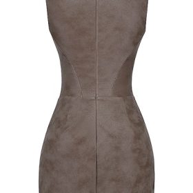 Pandora Mocha Corset Mini Dress - Image 4