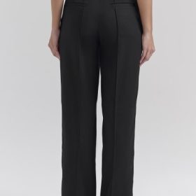 Hayden Black Wide Leg High Waist Tailored Trousers - Image 13