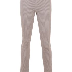 Mitzi Taupe Ribbed Knit Leggings - Image 2
