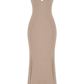 Loren Latte Corset Maxi Dress - Image 2