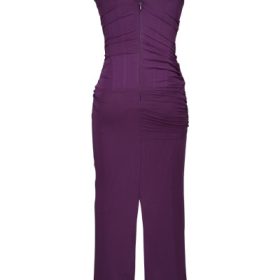 Nalini Grape Mesh Corset Maxi Dress - Image 4