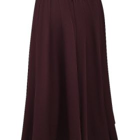 Cora Rich Brown Gathered Midi Skirt - Image 3