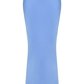 Clara Blue Satin Bias Cut Midi Skirt - Image 2