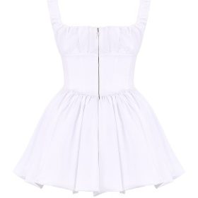 Le Puff White Cotton Tulle Mini Dress - Image 4