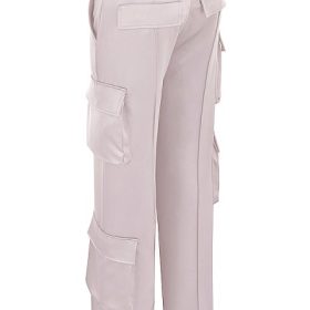 Daria Crystal Satin Straight Leg Cargo Trousers - Image 3