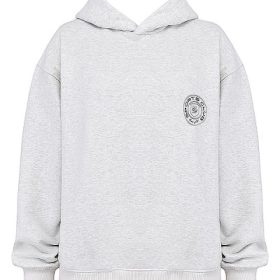 Muse Light Grey Marl Hoodie - Image 2