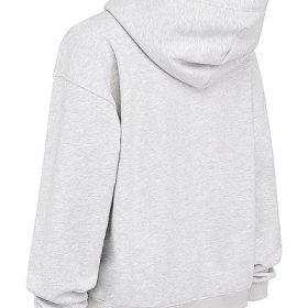 Muse Light Grey Marl Hoodie - Image 3