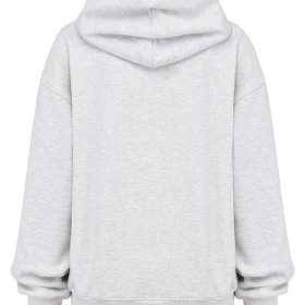 Muse Light Grey Marl Hoodie - Image 4