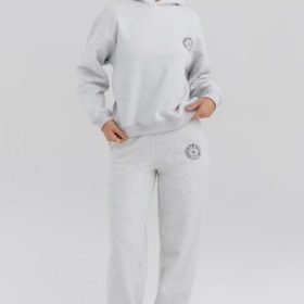 Muse Light Grey Marl Hoodie - Image 7