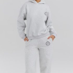 Muse Light Grey Marl Hoodie - Image 8