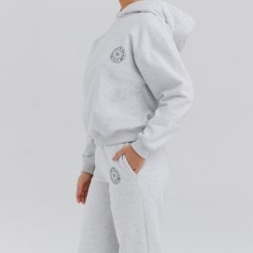 Muse Light Grey Marl Hoodie - Image 10
