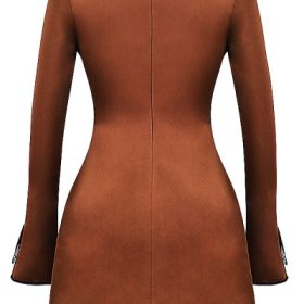 Sakina Copper Satin Mini Dress - Image 4