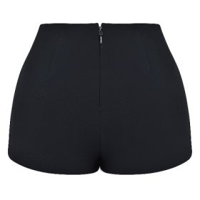 Tahni Black High Waisted Shorts - Image 4