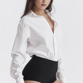 Tahni Black High Waisted Shorts - Image 11