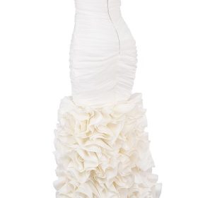 Gabrielle Ivory Strapless Ruffle Bridal Gown - Image 3
