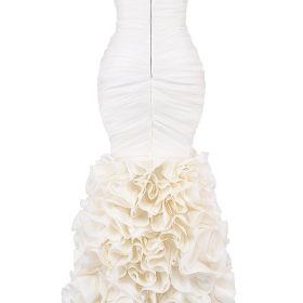 Gabrielle Ivory Strapless Ruffle Bridal Gown - Image 4