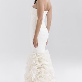 Gabrielle Ivory Strapless Ruffle Bridal Gown - Image 9
