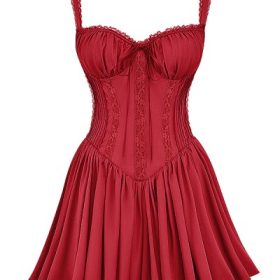 Pietra Cherry Corset Mini Dress - Image 2