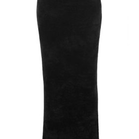 Rene Black Chenille Maxi Skirt - Image 2