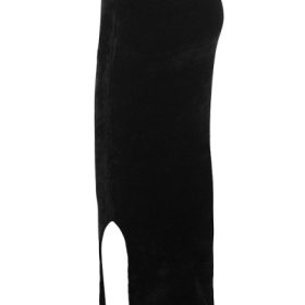 Rene Black Chenille Maxi Skirt - Image 3