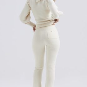 Nereida Cream Cashmere Blend Trousers - Image 10