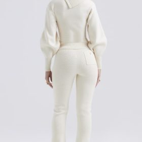 Nereida Cream Cashmere Blend Trousers - Image 11