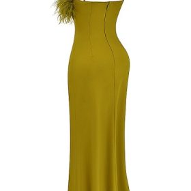 Renee Chartreuse Maxi Dress - Image 3